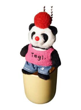 Tagi.可拆卸珠链挂件包配饰毛绒