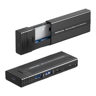 M.2多功能ssd读卡器移动硬盘盒USB扩展坞PCInvme/sata双协议读取