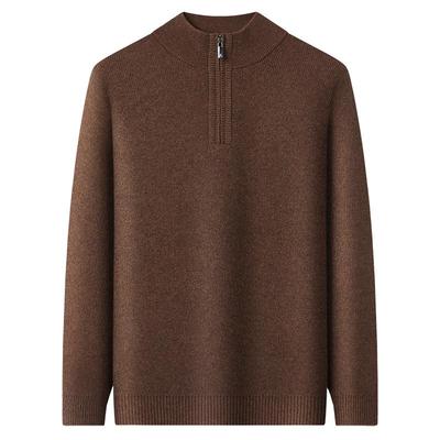 梦特娇牦牛绒绵羊毛半高领毛衣厚