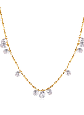 锆石S925闪珠女闪耀项链满天星