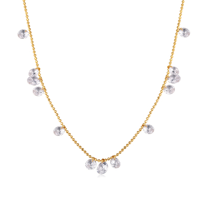 锆石S925闪珠女闪耀项链满天星