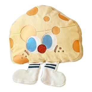 芝士奶酪！卡通牛奶绒儿童抱枕韩系ins多功能造型枕柔软pp棉玩偶