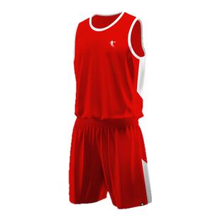 乔丹青少年套装男2026夏季可定制比赛篮球服男生宽松休闲运动服