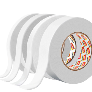 得力海绵双面胶高粘度强力固定泡沫胶带长5y4种规格加厚泡棉胶带批发包邮墙面车用广告包公学生手工用泡棉贴