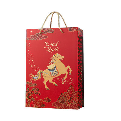 左和右包装红酒包装礼盒马年新款双支红酒瓶礼盒高档红酒礼盒空盒