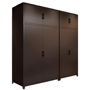 钢制衣柜卧室家用加厚铁艺简易收纳柜子出租房用金属儿童宝宝衣橱