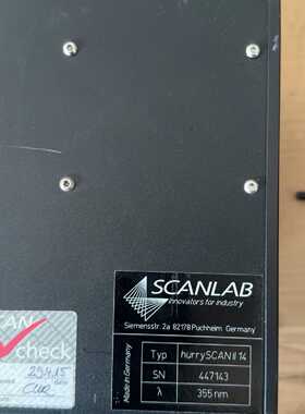 【询价】德国振镜Scanlab intelliscan 10 355适用