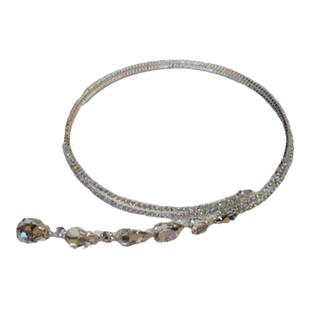 矜贵千金~闪钻流苏choker发箍项链女两戴轻奢小众高级感项圈颈链