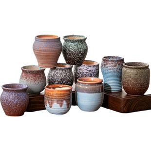 多肉花盆陶瓷法师老桩盆大口径特价清仓北欧简约多肉花盆套装组合