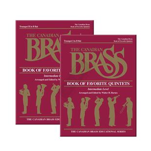 加拿大铜管 受欢迎五重奏 第一小号和第二小号 全套共两册 原版进口乐谱书 The Canadian Brass Book of Favorite Quintet Trumpet