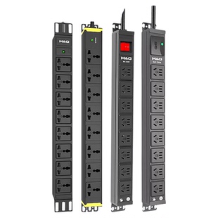 突破PDU机柜插座8位大功率机房电源插排多孔开关防雷工业接线板