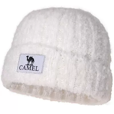 骆驼奶芙帽针织帽羊毛纱毛线帽