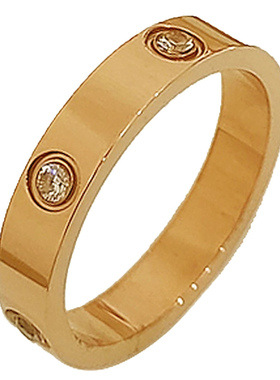 钛钢不褪色冷淡风情侣对戒