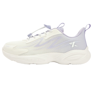 特步童鞋秋季新款儿童运动鞋中大童束尾扣鞋子女童轻便宽楦跑步鞋