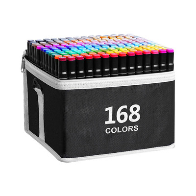 马克笔小学生美术用双头油性速干