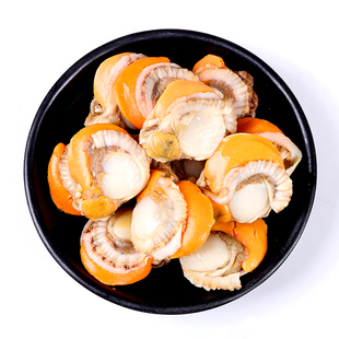 特大带黄扇贝肉鲜活冷冻水产超大个速冻火锅烧烤蒜蓉粉丝扇贝3斤