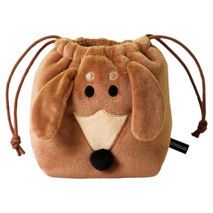 LINE FRIENDS JOGUMAN BASEBALL腊肠狗化妆包小零钱收纳袋耳机包