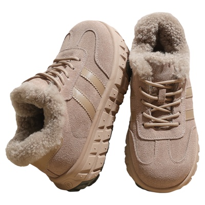 SNOWELF【7cm厚底羊毛雪地靴女】