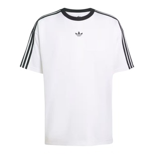 Adidas阿迪达斯三叶草男装2026夏季新款JACQUARD运动短袖KD5829