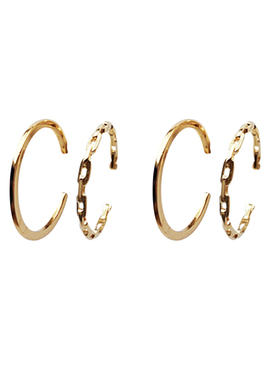 lhwindsor铜镀金四个组合装戒指