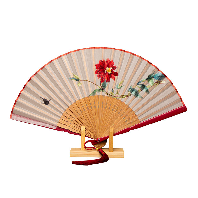 苏绣手工折扇绣美中国风文创礼品