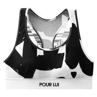 璞履 女士涂鸦长绒棉薄垫背心式文胸 运动胸衣 POUR LUI WTP105