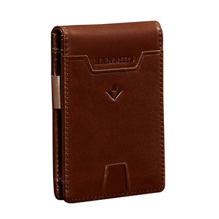 HANMIIS做旧手工真皮卡包头层牛皮男士超薄证件钱包真皮男款复古