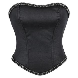 新款法式白色鱼骨胸衣抹胸吊带背心女内搭性感骨衣上衣高级感外穿