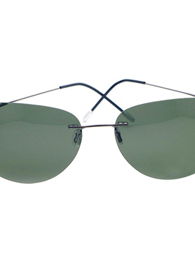 超轻钛合金墨绿色男女款无边框