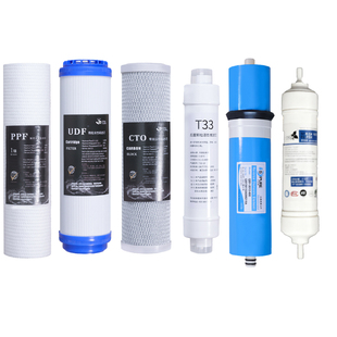 10寸通用净水器滤芯套餐PPF CTO UDF RO膜 T33适用千颂源来克斯等