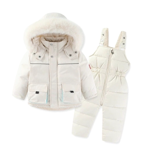 儿童滑雪服套装加绒加厚保暖防风防水棉衣棉裤两件套2025冬季新款