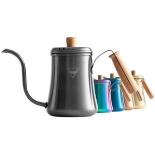 CAFEDEKONA手冲壶 不锈钢细口壶 咖啡壶 长嘴控水壶 1000ML 炫彩