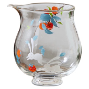 盈德堂耐热玻璃公道杯高档分茶器高颜值防烫手工水晶茶海公杯茶具