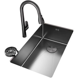 厨房水槽大单槽加厚304不锈钢洗菜盆家用洗碗槽池台下盆手工