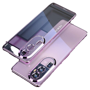 适用opporeno10手机壳opporeno9防摔软壳reno10pro透明电镀全包镜头reno8保护套pro+高端网红时尚男女reno9p