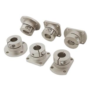 开口法兰型导向轴支座GBJ02 12 22圆型双切轴镀镍光轴法兰轴承座