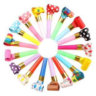 创意儿童可爱吹龙哨子伸缩口哨吹吹卷卡通玩具小宝宝生日派对喇叭