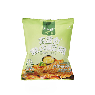 卜奇脆鱼肉脆脆芥末蛋黄味麻辣味原味鱼肉薯片零食办公室鱼脆片