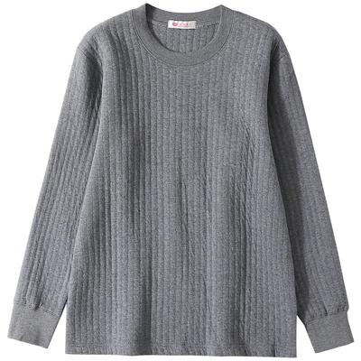 老年人保暖内衣男全棉夹棉加厚