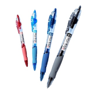 晨光按动中性笔学生用0.5笔芯黑色蓝黑水笔红笔教师学习碳素圆珠笔子弹头gp1008考试文具品蓝色红色蓝芯用笔