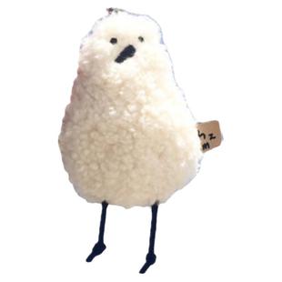 奶油小鸟U盘车钥匙包小众挂件丑萌可爱创意书包车钥匙扣挂饰礼物