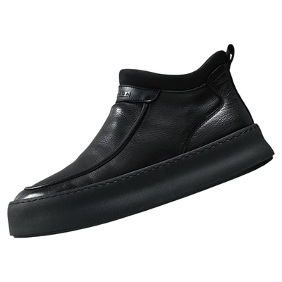 牛皮保暖皮靴加绒加厚保暖棉鞋