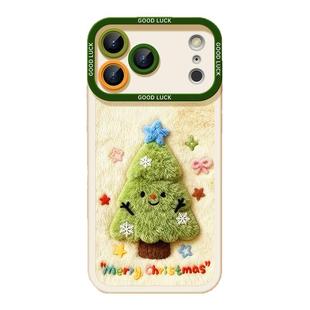 适用苹果17promax手机壳新款女iPhone17超好看16pro小羊皮质15带手绳软壳14pro毛绒圣诞树13秋冬防摔保护套伟