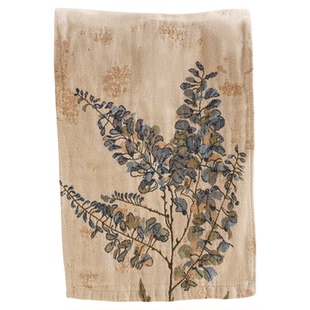 一枝独秀花卉毛巾纯棉纱布四层2025新款成人女擦手巾洗脸面巾全棉