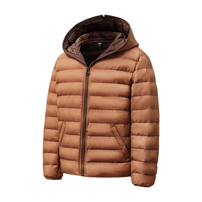 马登工装美式超轻薄排骨白鸭绒羽绒服夹克外套内搭短款内胆男秋冬