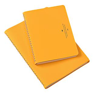 英瑞克线圈本笔记本新款a5横线本高颜值本子2023年简约文艺青年厚本b5大学生考研软皮记事本记录初中生专用