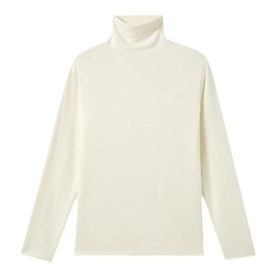 半高领打底衫女2024新款秋冬显瘦德绒保暖内衣带胸垫内搭上衣长袖