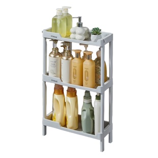 16/18厨房夹缝置物架靠墙超窄小缝隙收纳柜浴室门后马桶边落地架