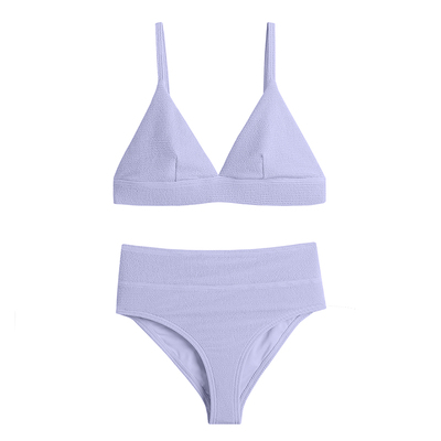 比基尼小胸聚拢高腰遮肚显瘦