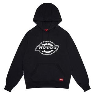 Dickies官方正品大logo印花秋冬新款加绒卫衣套头连帽男宽松上衣